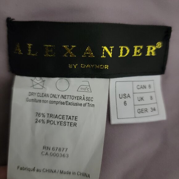 Alexander by Daymor 1578 Gown in Mauvellous 6 NWT - Picture 7 of 7